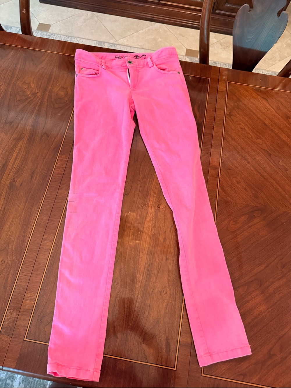 Alice + Olivia Pink Skinny Jeans